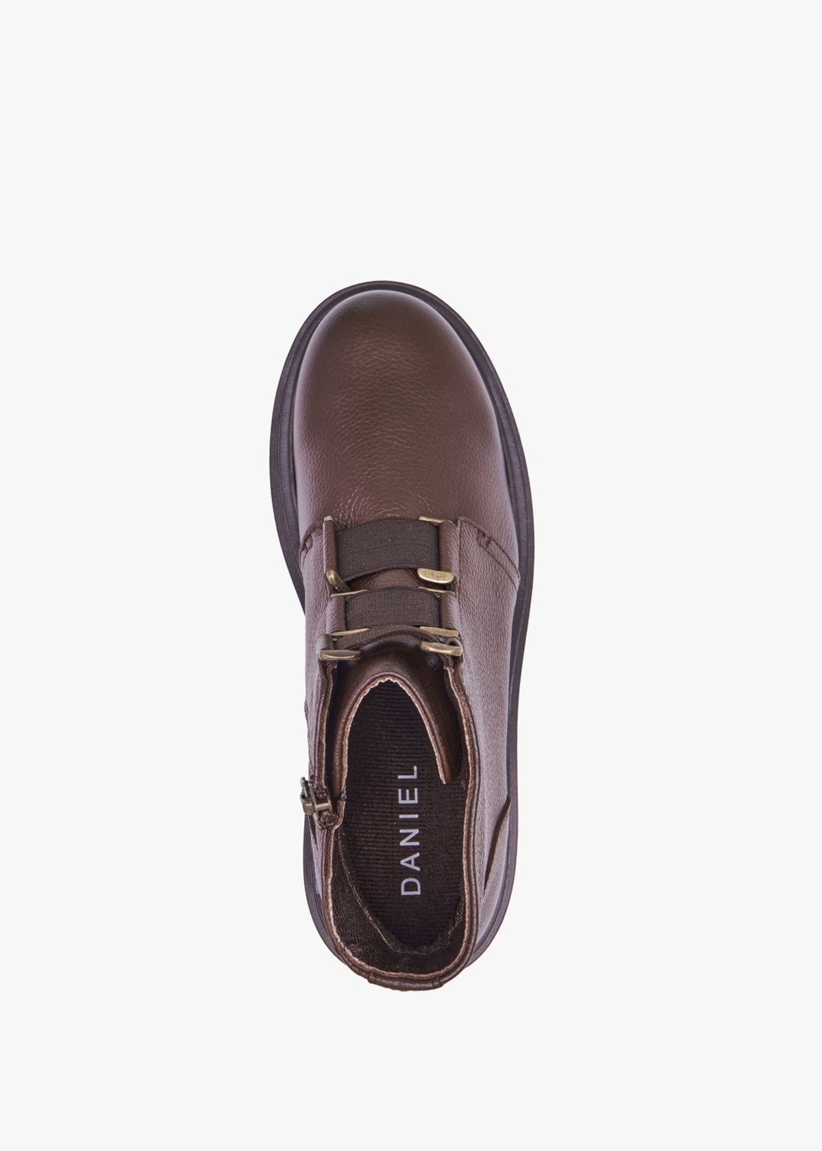 Vulcan Brown Leather Ankle Boots