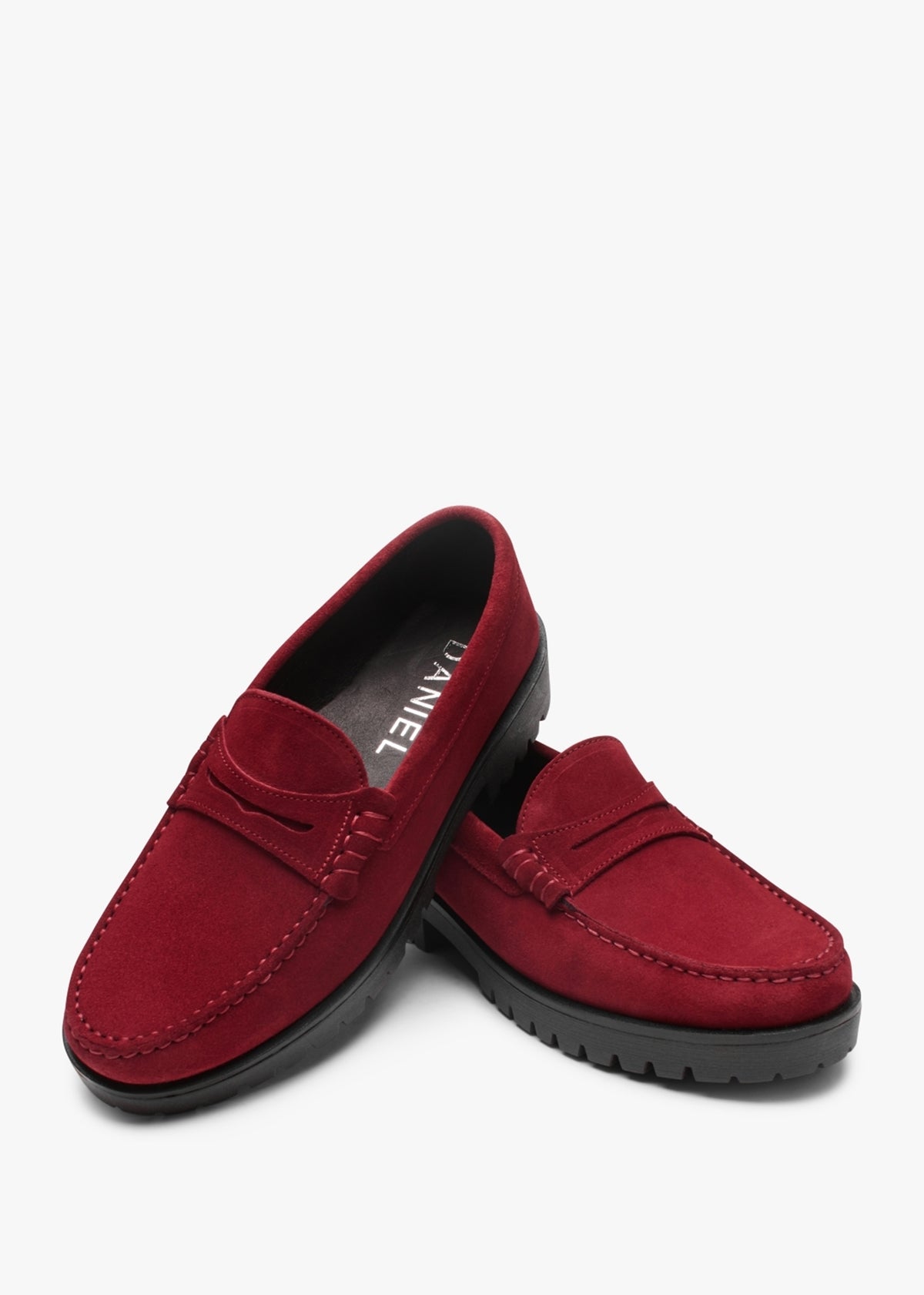 Petunia Burgundy Suede Loafers