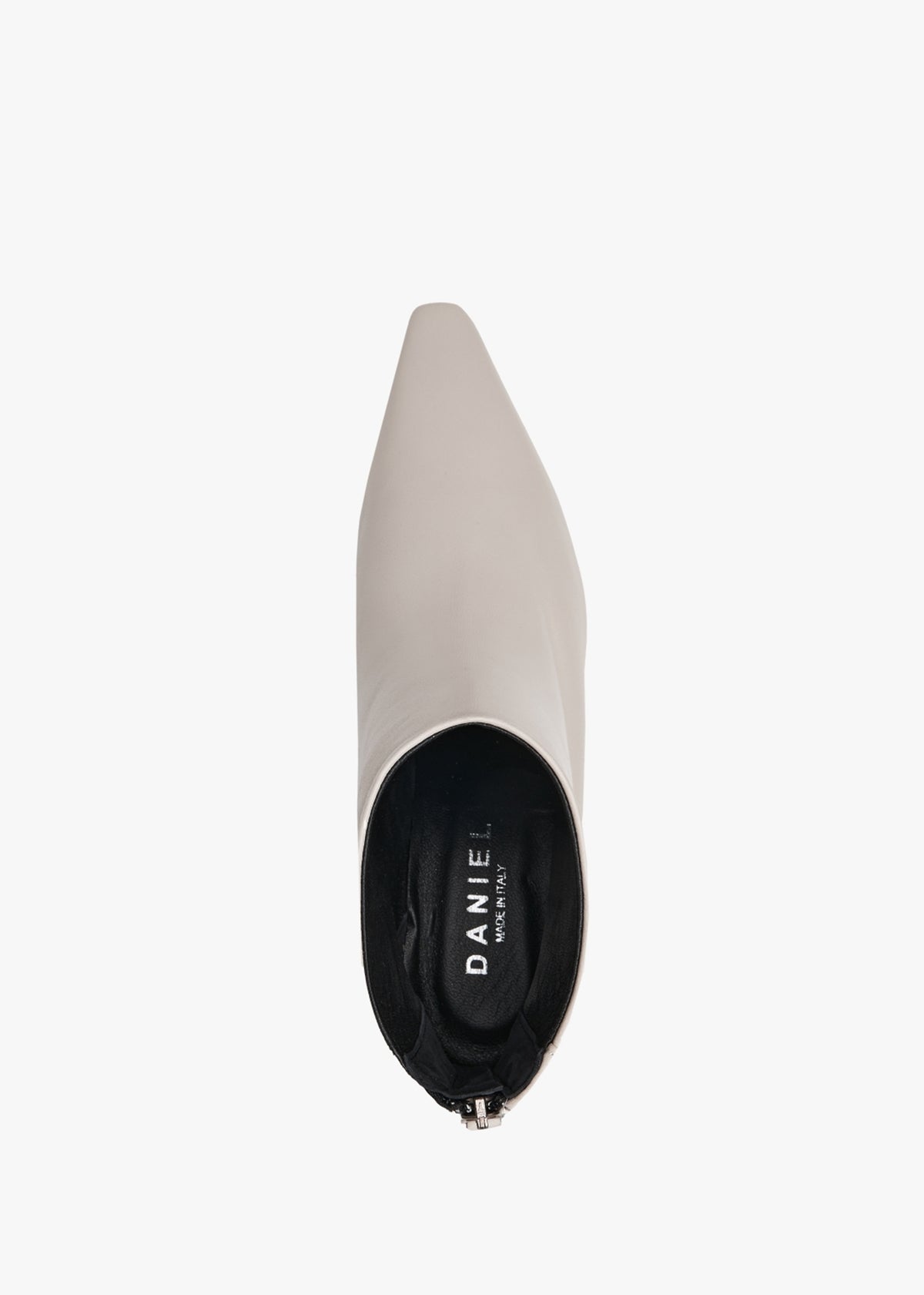 Sedda Cream Leather Low Heel Ankle Boots