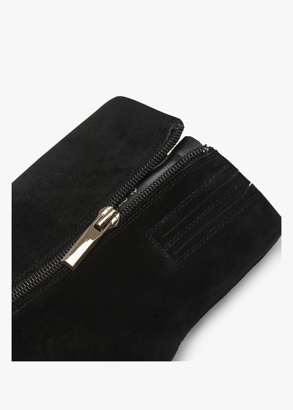 Spire Black Suede Wedge Ankle Boots