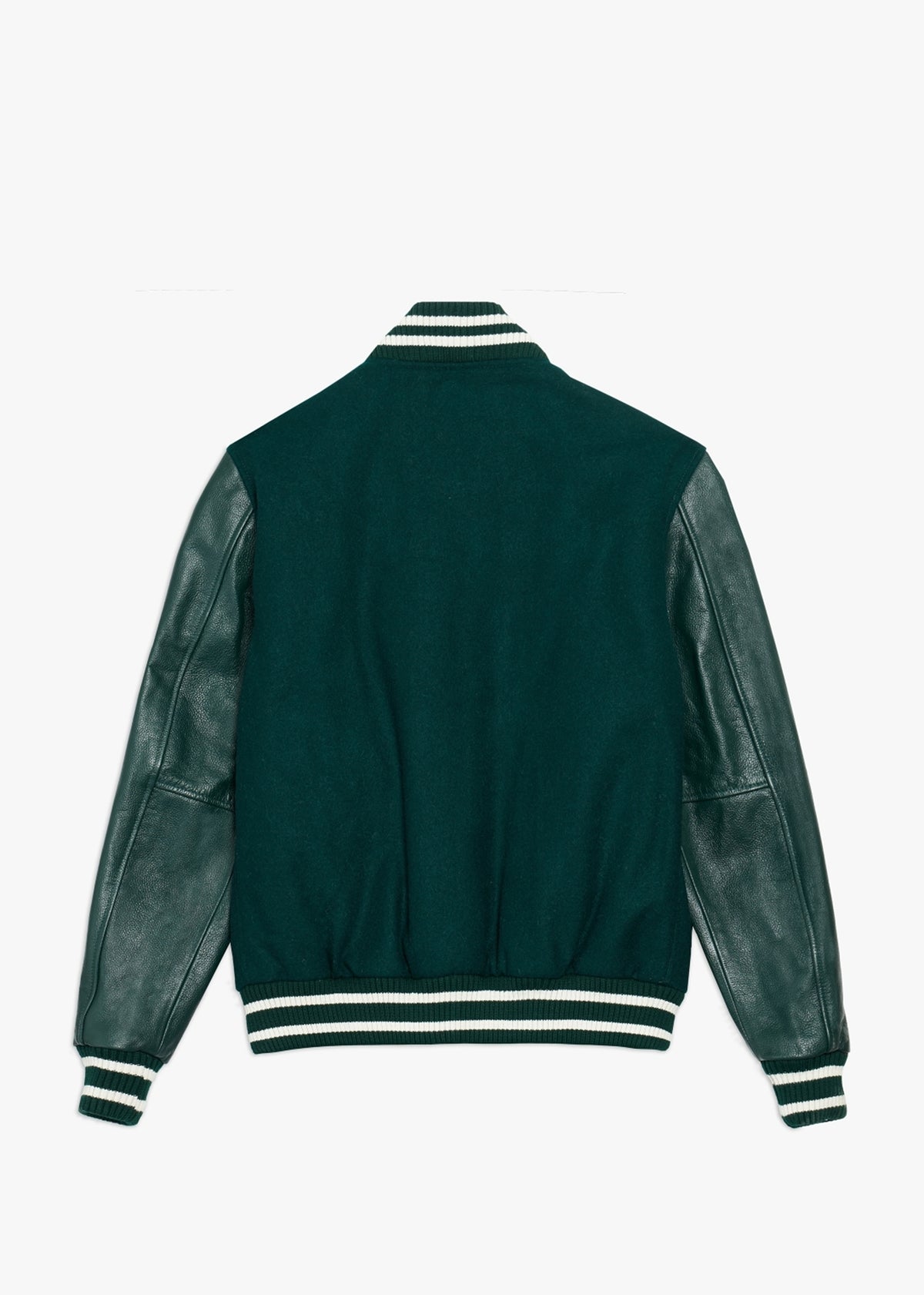 College Oversized Green Varsity Jacket