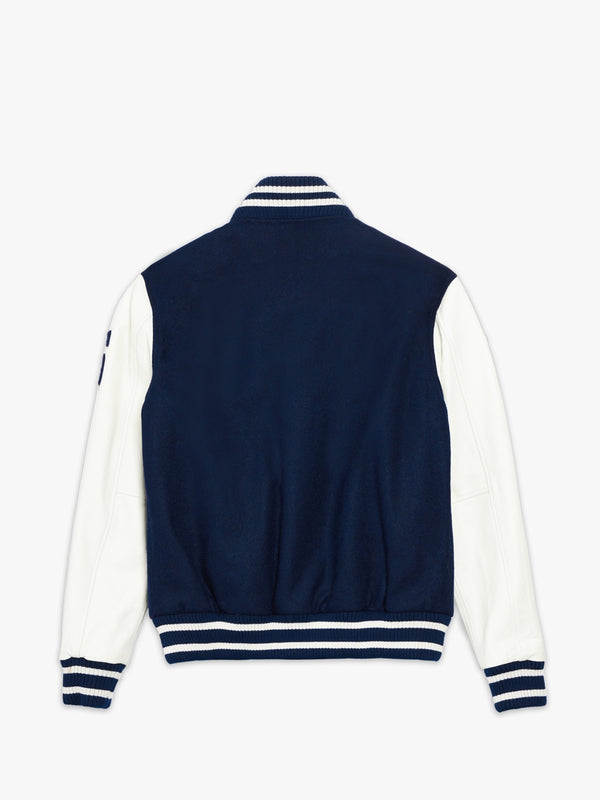 College Bi Oversized Navy Varsity Jacket