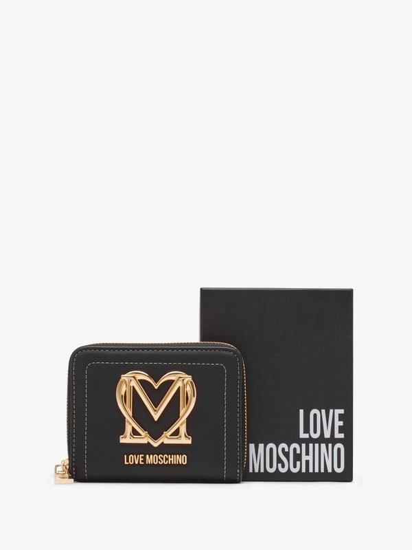Small Super Gold Black Wallet