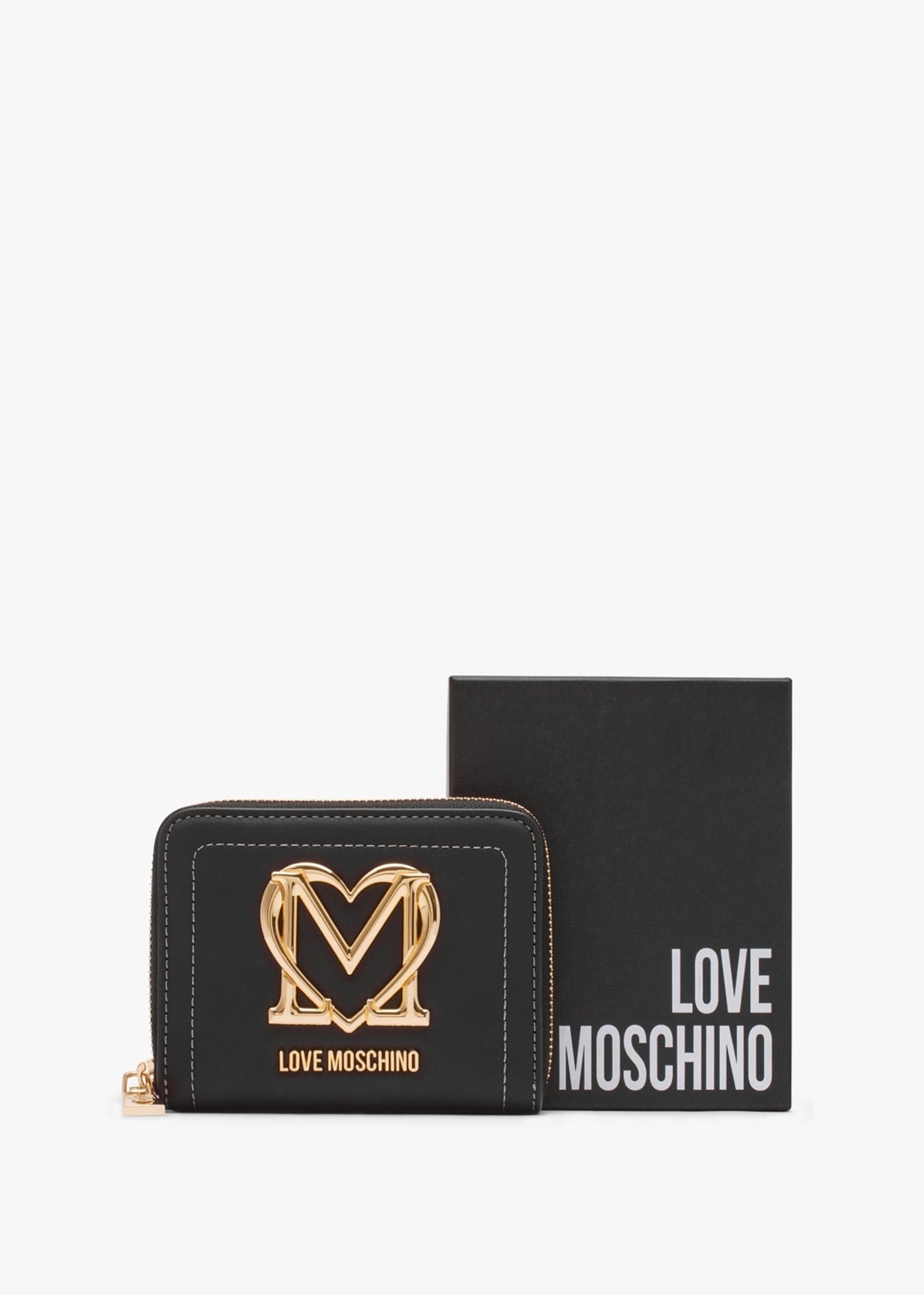 Small Super Gold Black Wallet