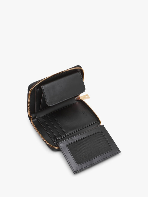 Small Super Gold Black Wallet