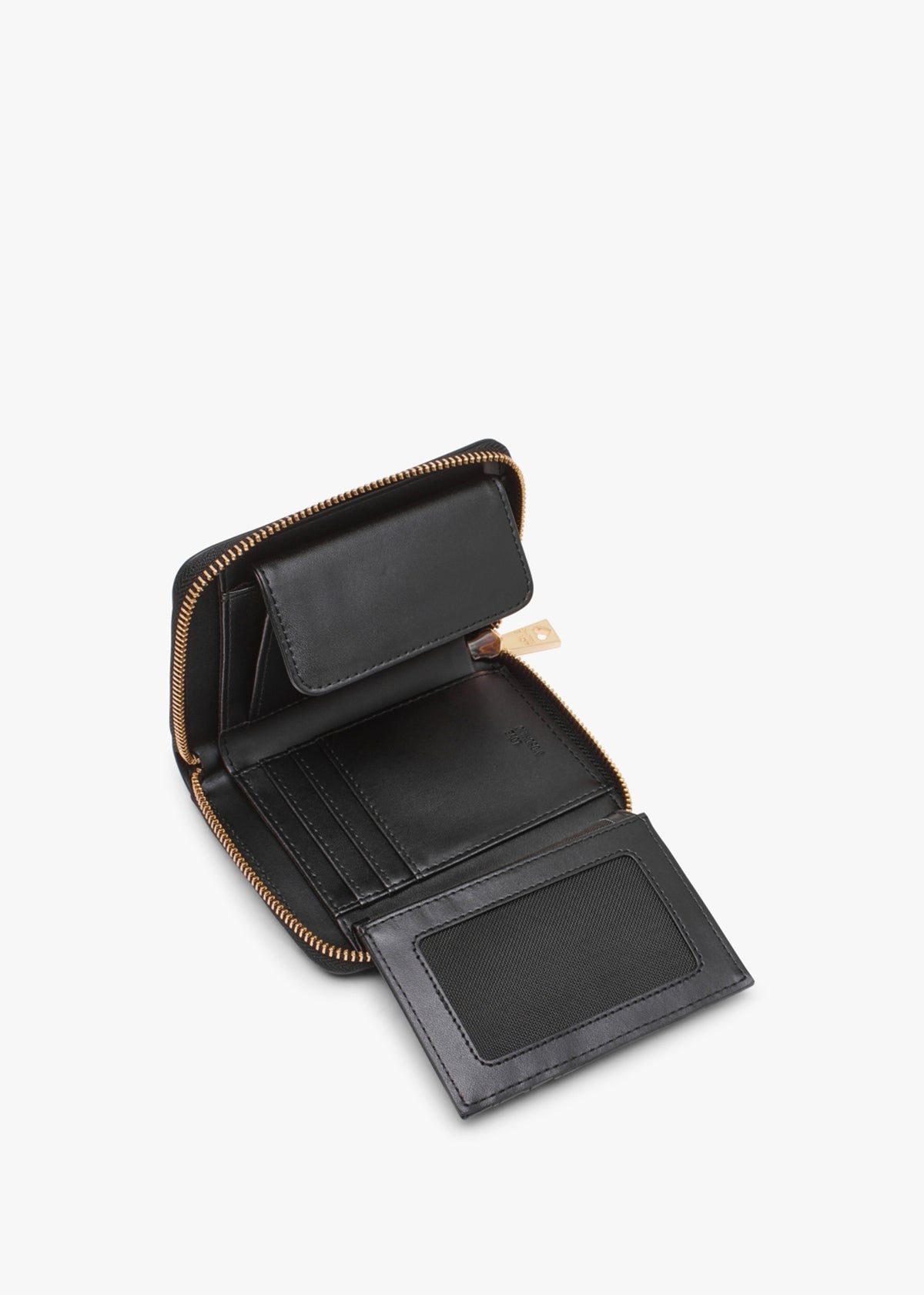 Small Super Gold Black Wallet