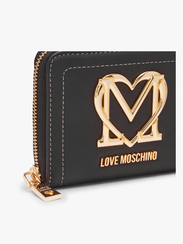 Small Super Gold Black Wallet
