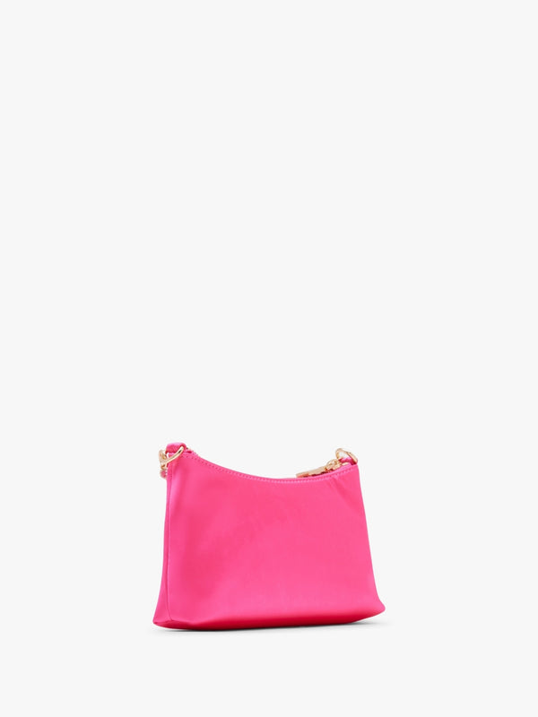 Diamante Strap Pink Shoulder Bag