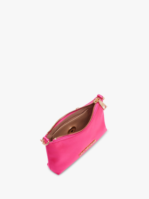 Diamante Strap Pink Shoulder Bag