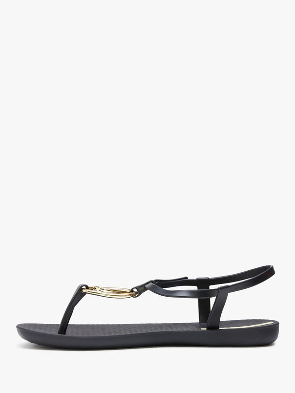Charm Loop Black Sandals