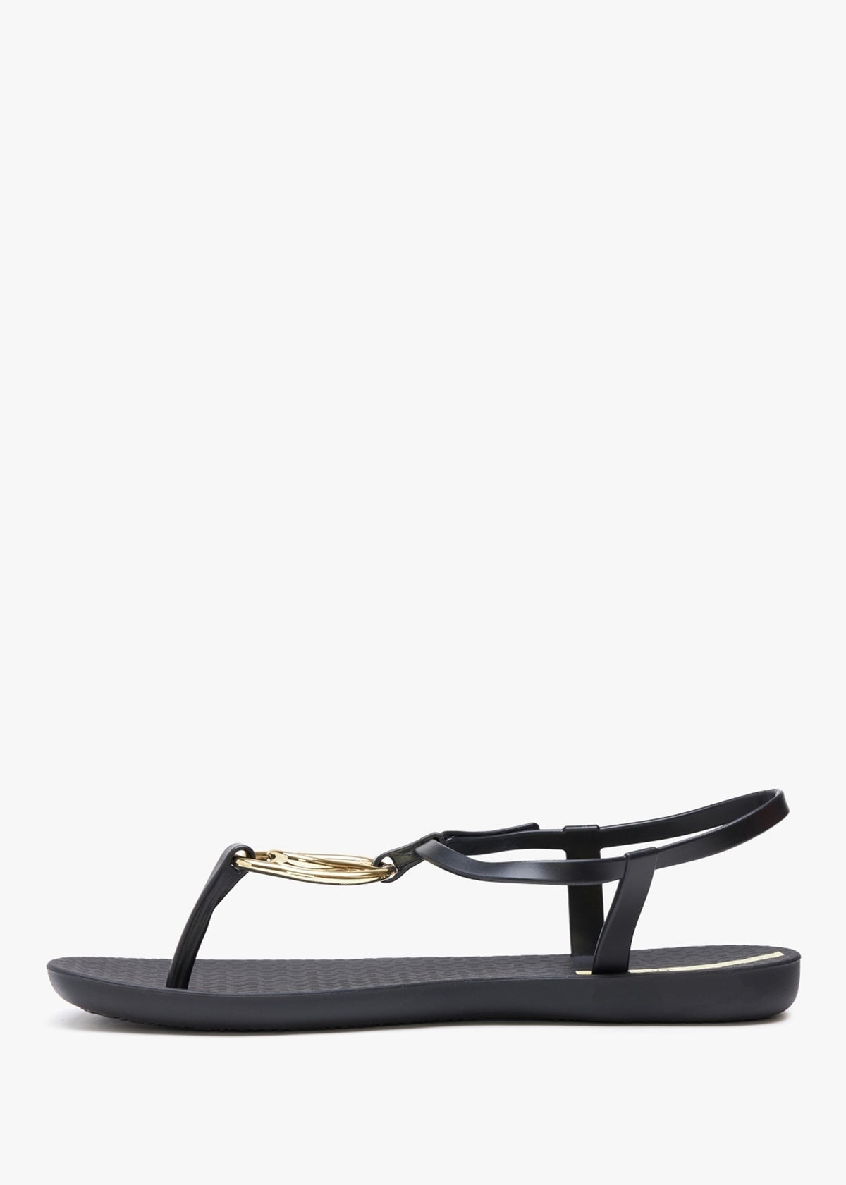 Charm Loop Black Sandals