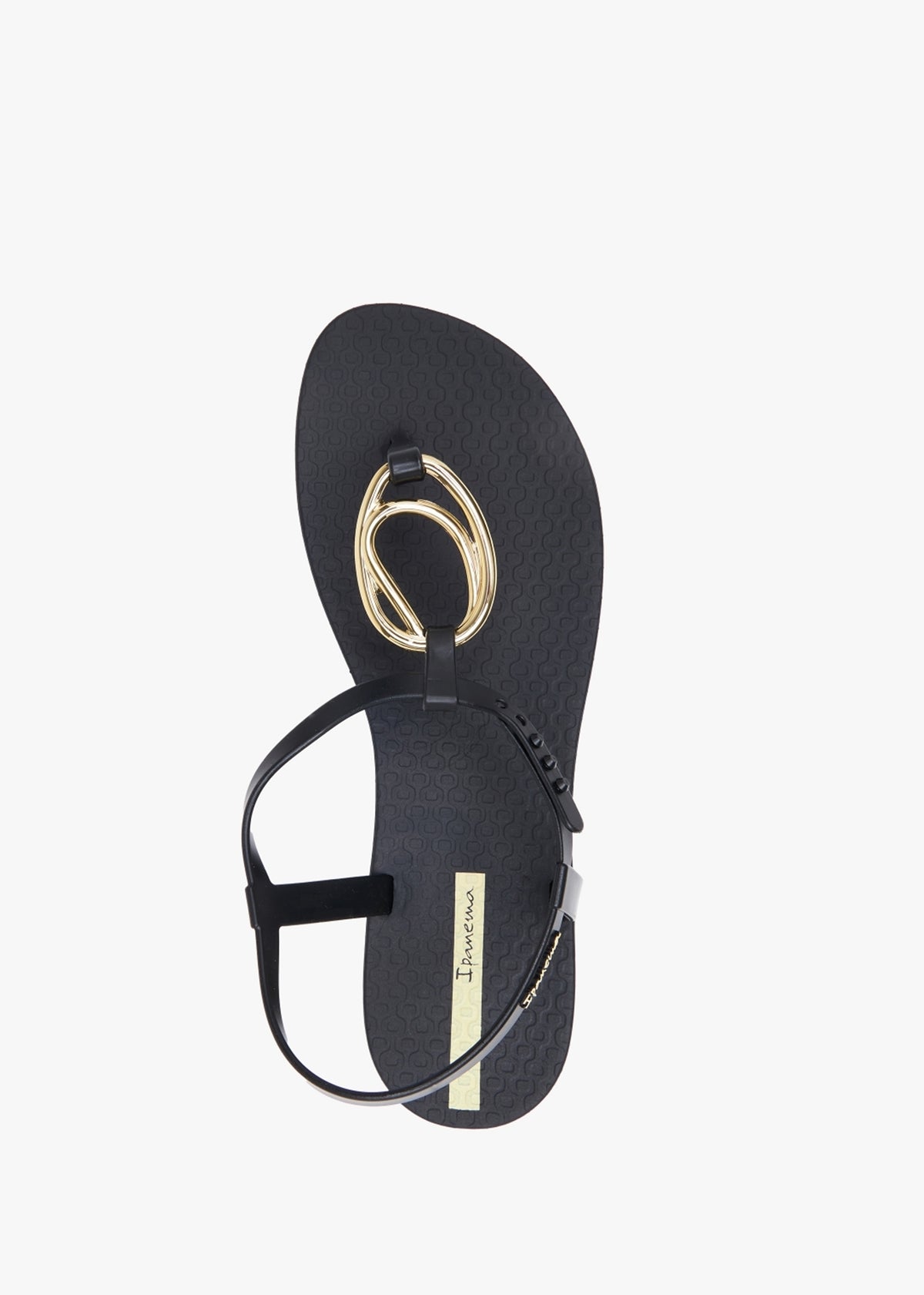 Charm Loop Black Sandals
