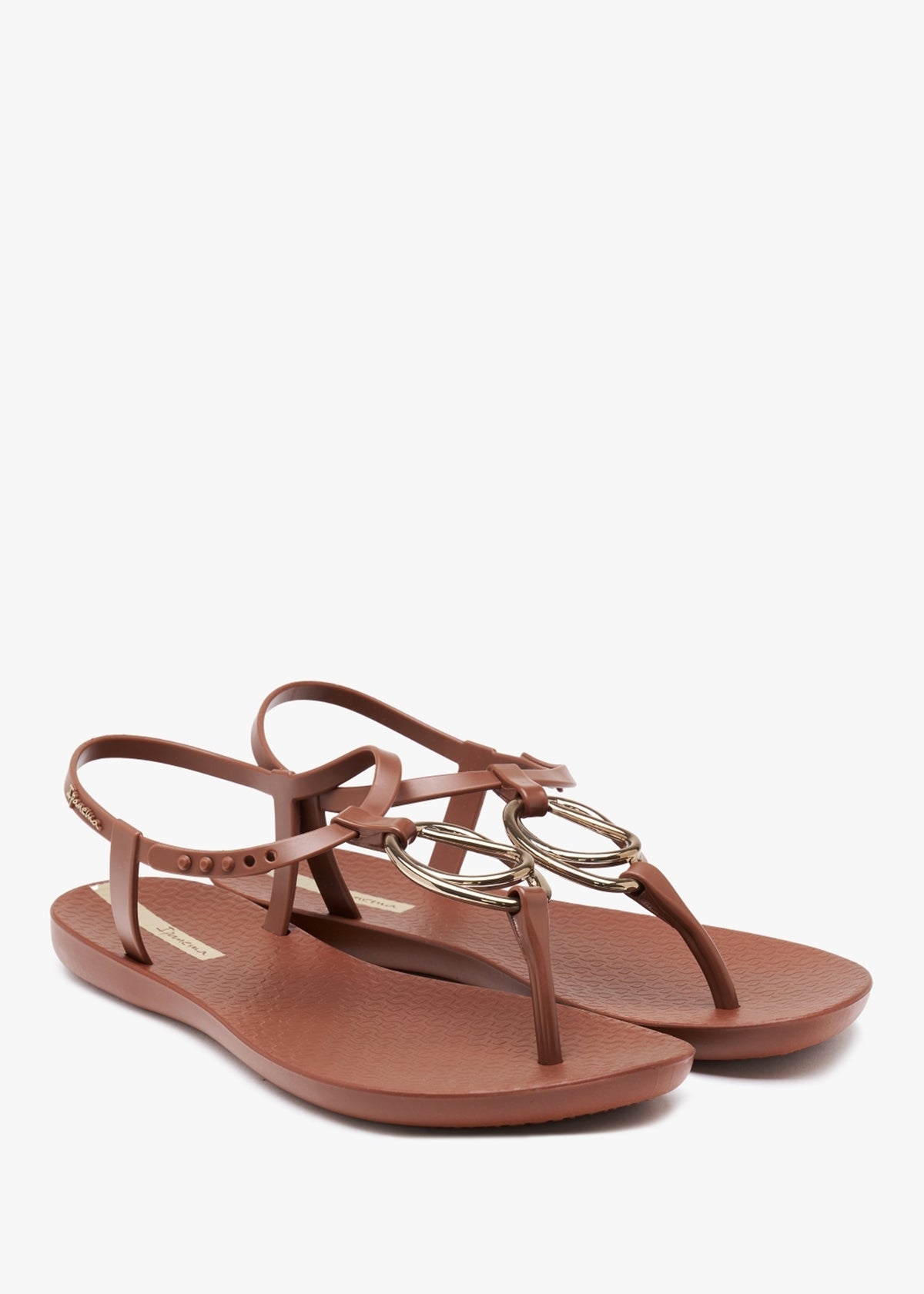 Charm Loop Bronze Sandals