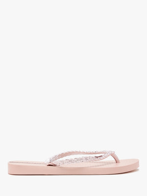 Exuberance Chrome Rose Gold Flip Flops