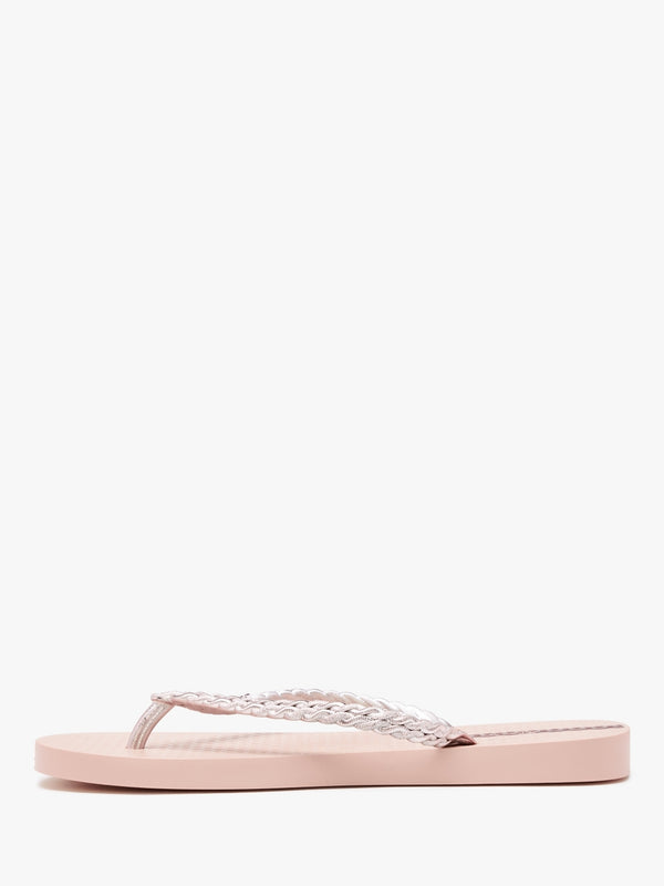 Exuberance Chrome Rose Gold Flip Flops