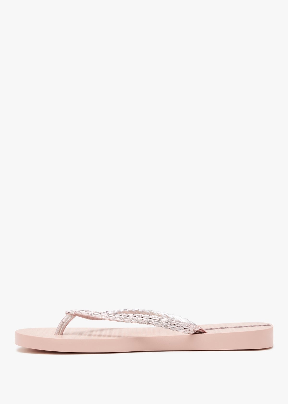 Exuberance Chrome Rose Gold Flip Flops