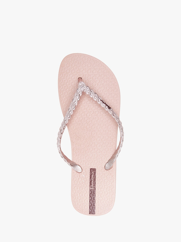 Exuberance Chrome Rose Gold Flip Flops