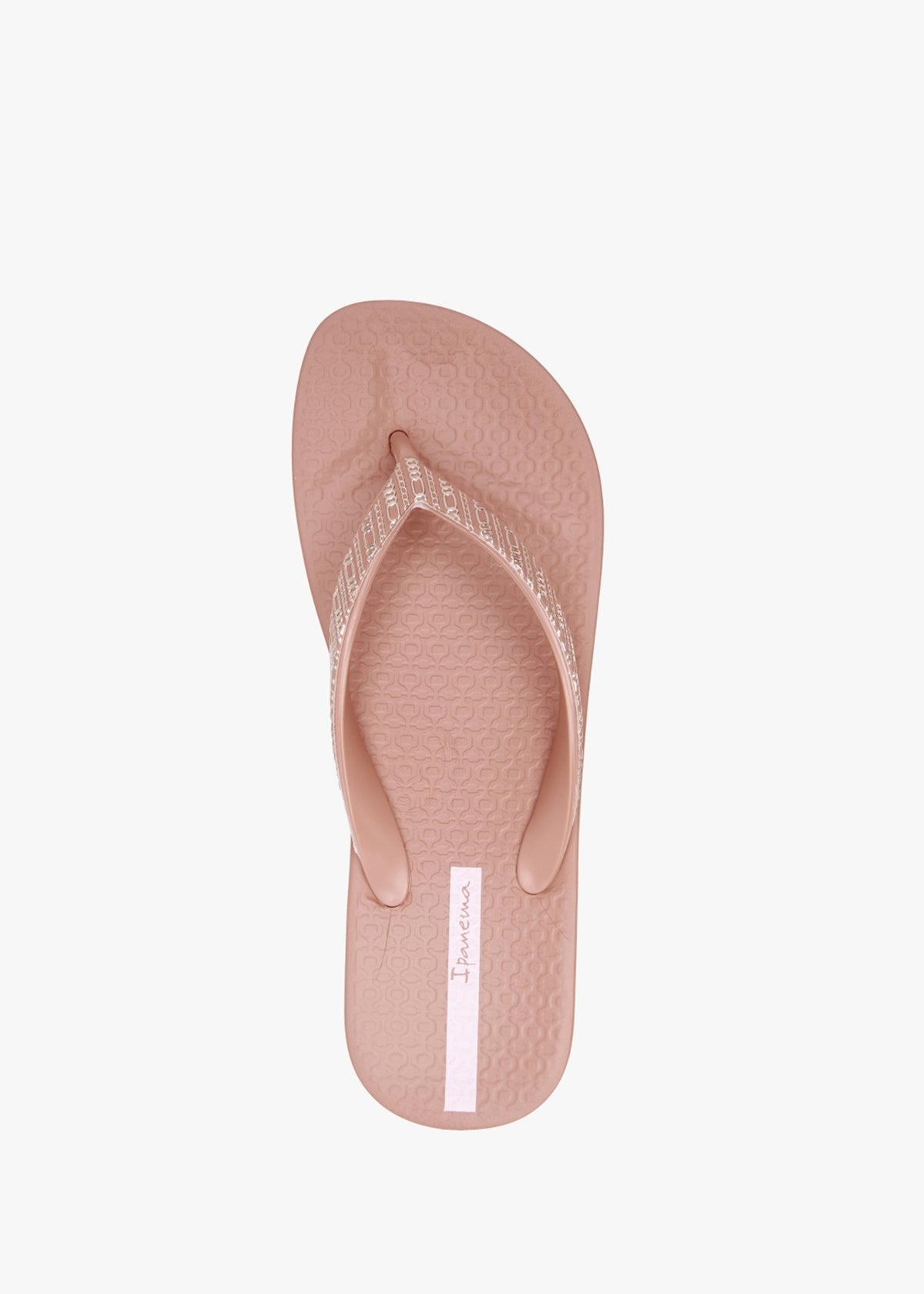 Mesh Links Blush Wedge Flip Flops