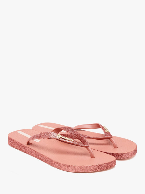 Max Glow Glitter Pink Flip Flops