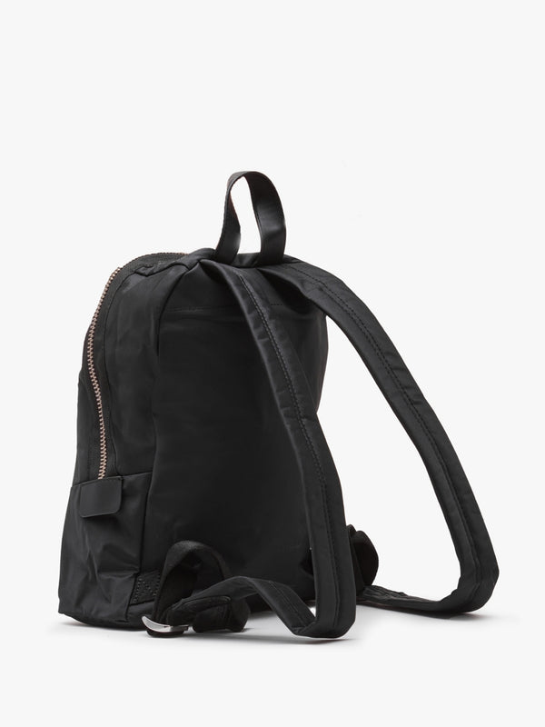 The Biker Black Nylon Medium Backpack