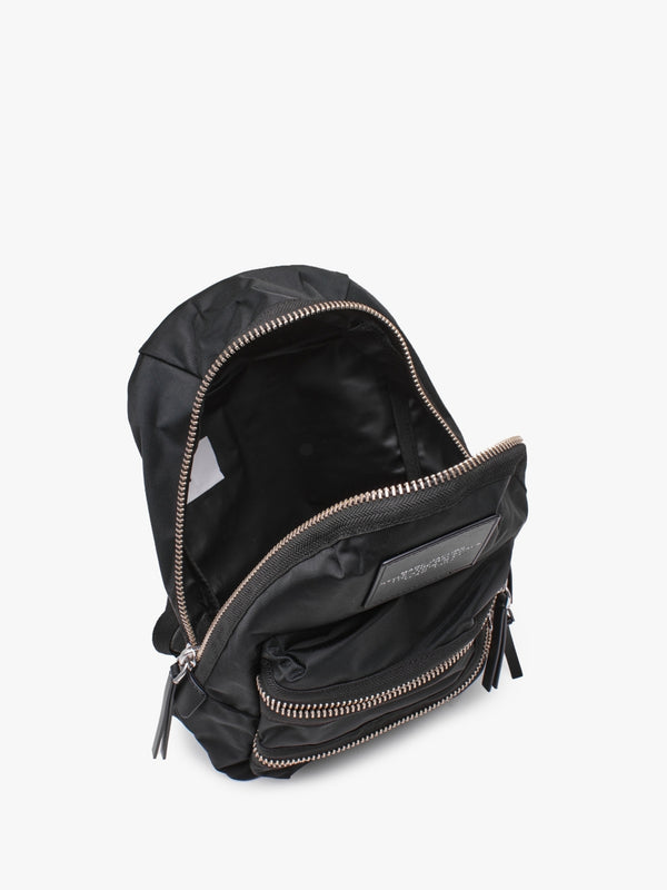 The Biker Black Nylon Medium Backpack