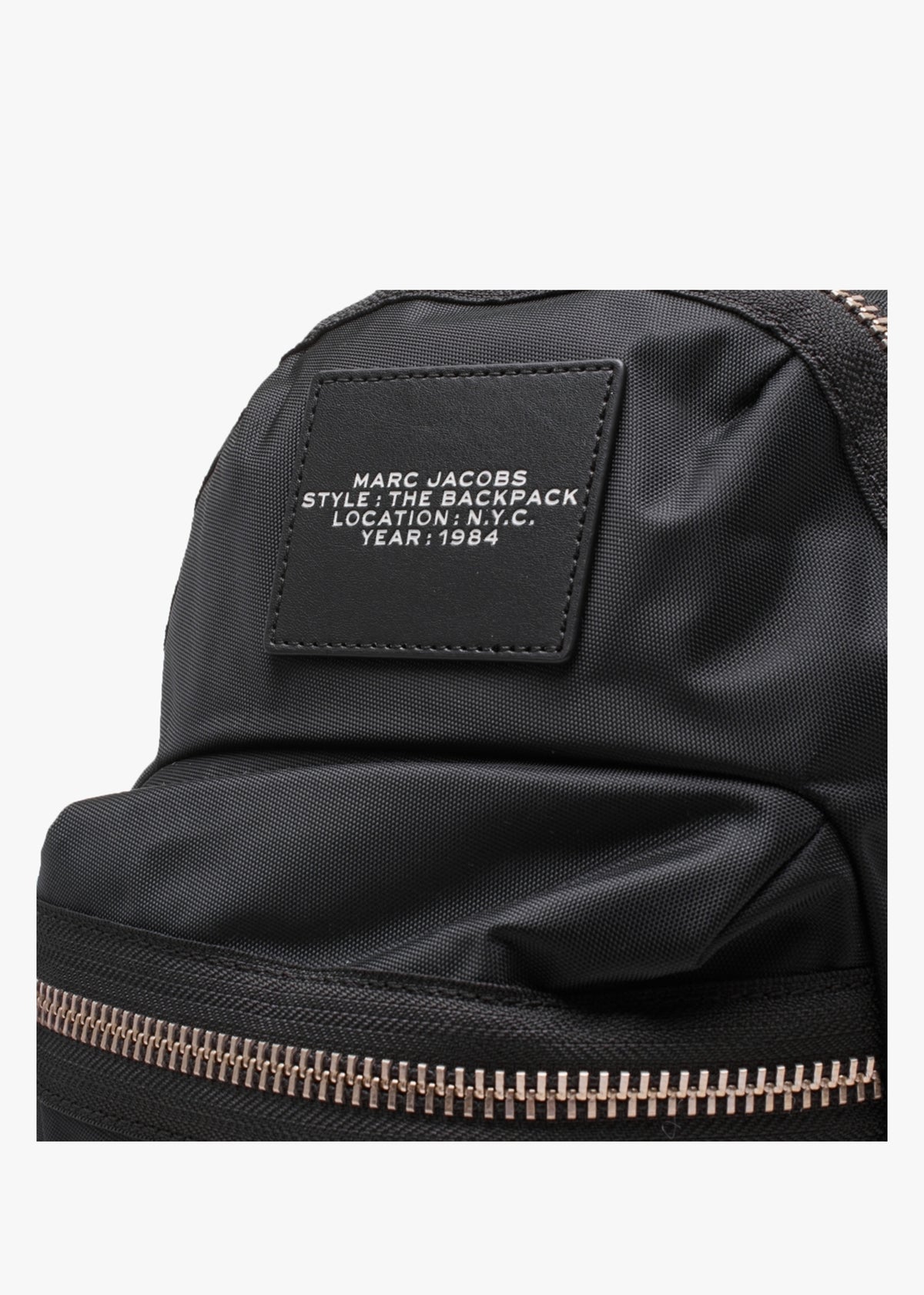 The Biker Black Nylon Medium Backpack