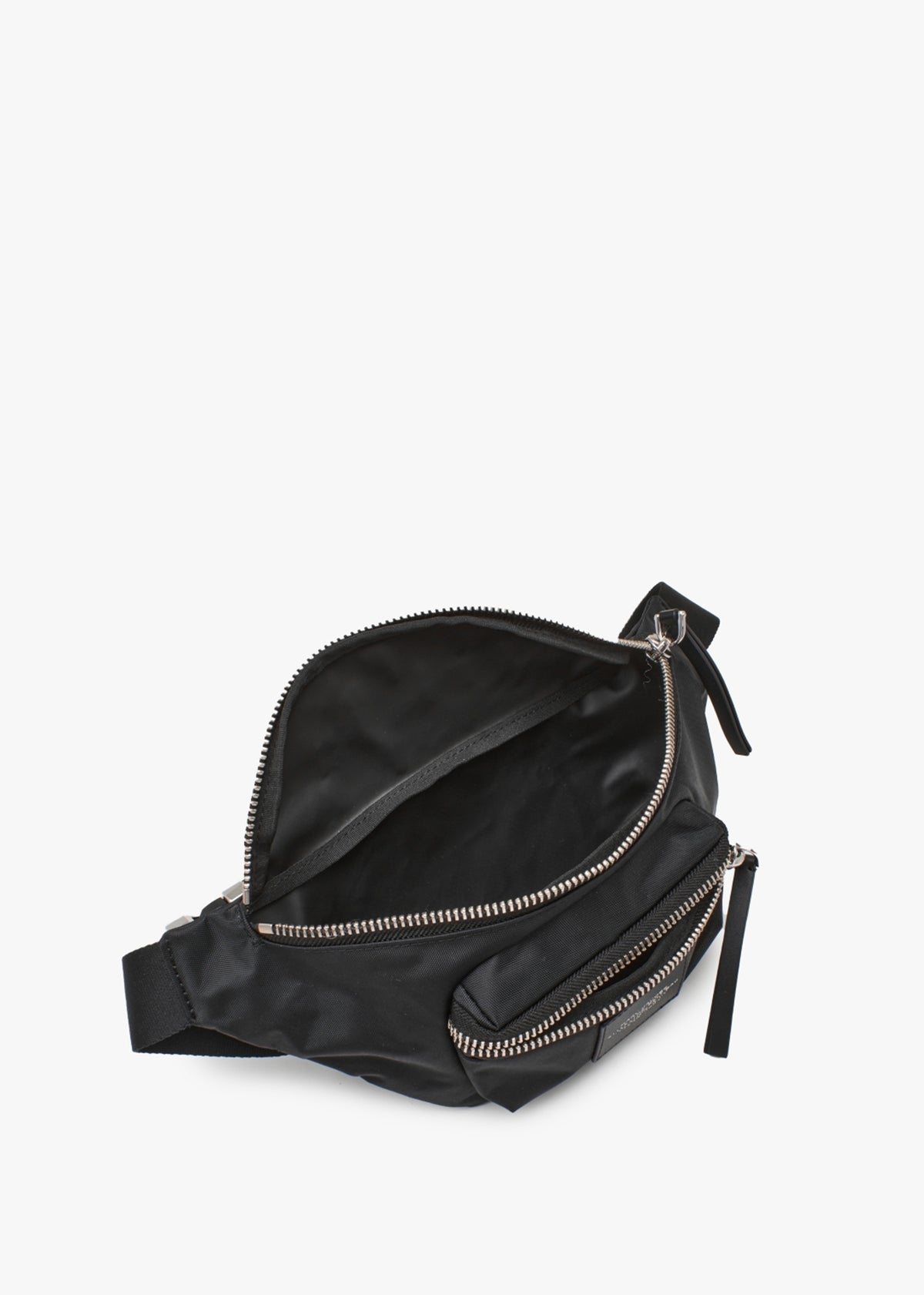 The Biker Black Nylon Belt Bag