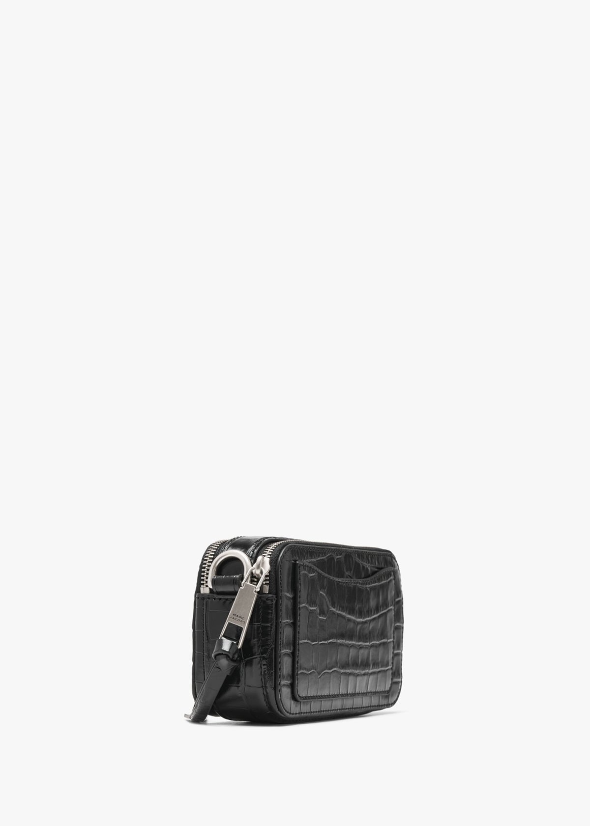 The Snapshot Croc Chain Black Leather Camera Bag