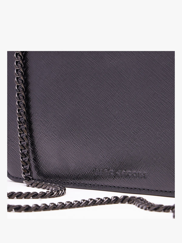 The Longshot DTM Black Leather Chain Wallet