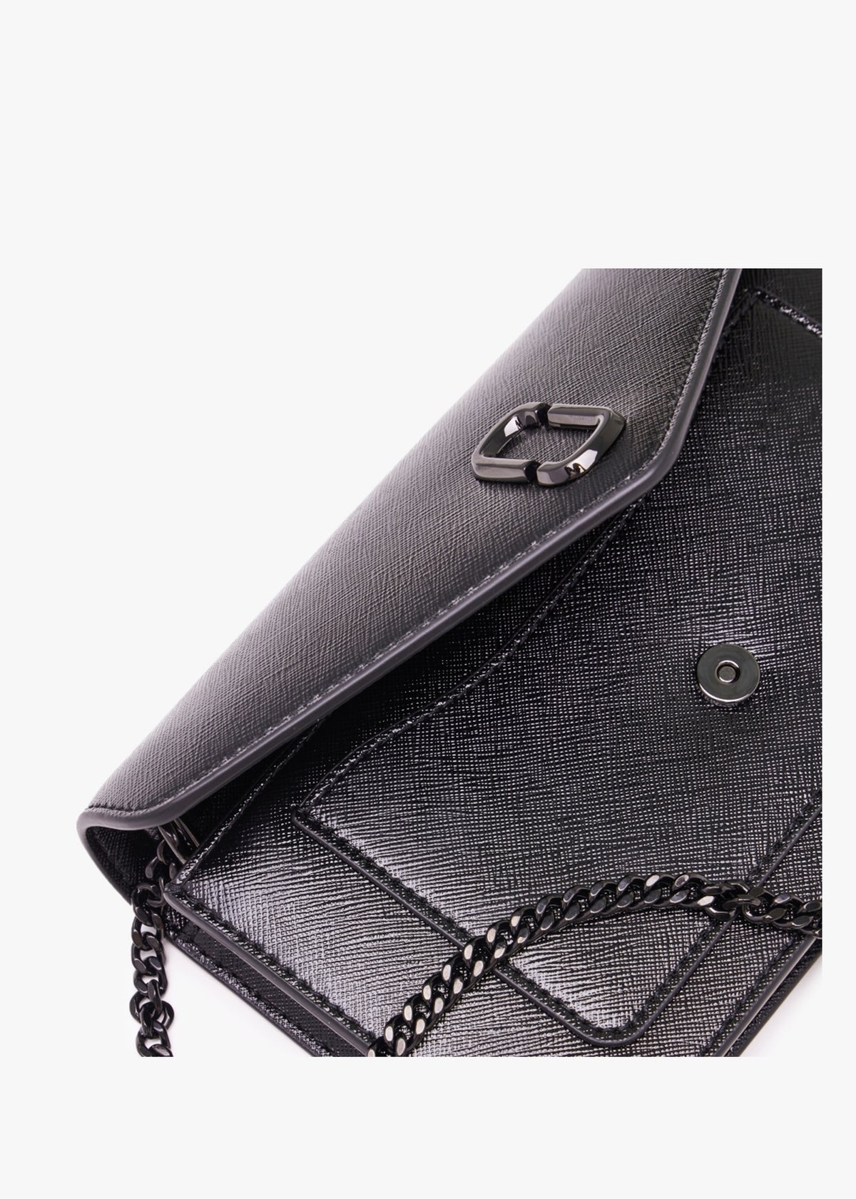 The Longshot DTM Black Leather Chain Wallet