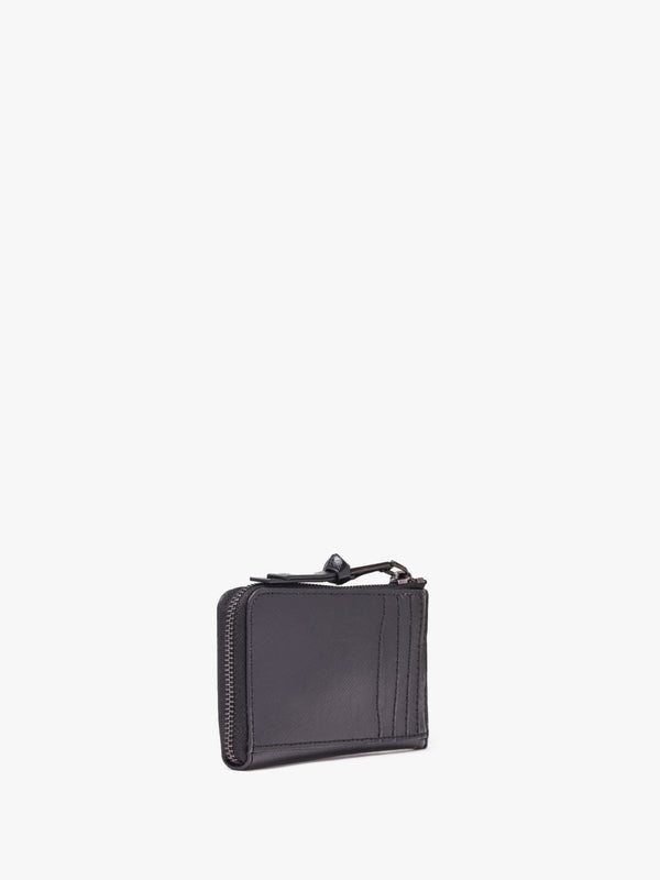 The Utility Snapshot DTM Black Leather Top Zip Multi Wallet