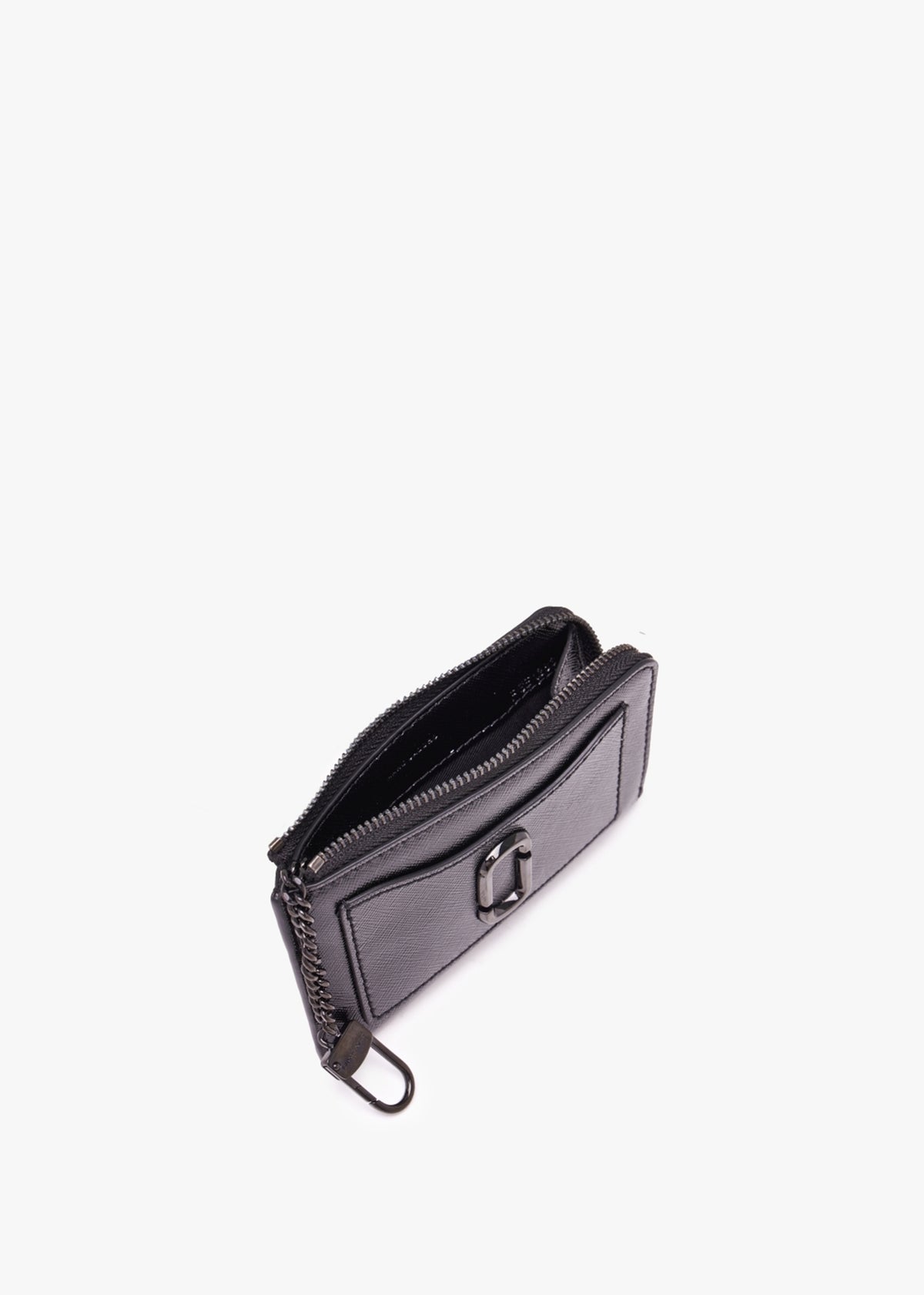 The Utility Snapshot DTM Black Leather Top Zip Multi Wallet
