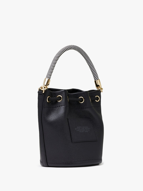 The Leather Black Bucket Bag