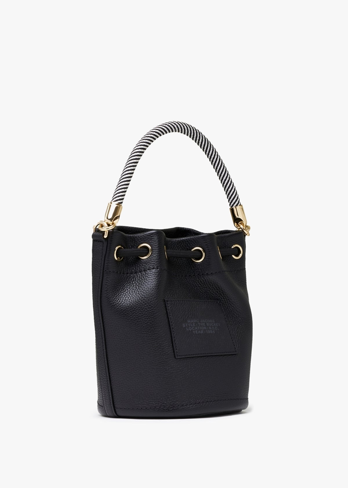 The Leather Black Bucket Bag