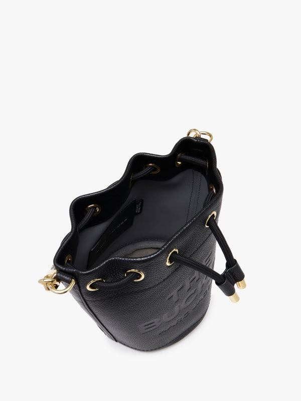 The Leather Black Bucket Bag