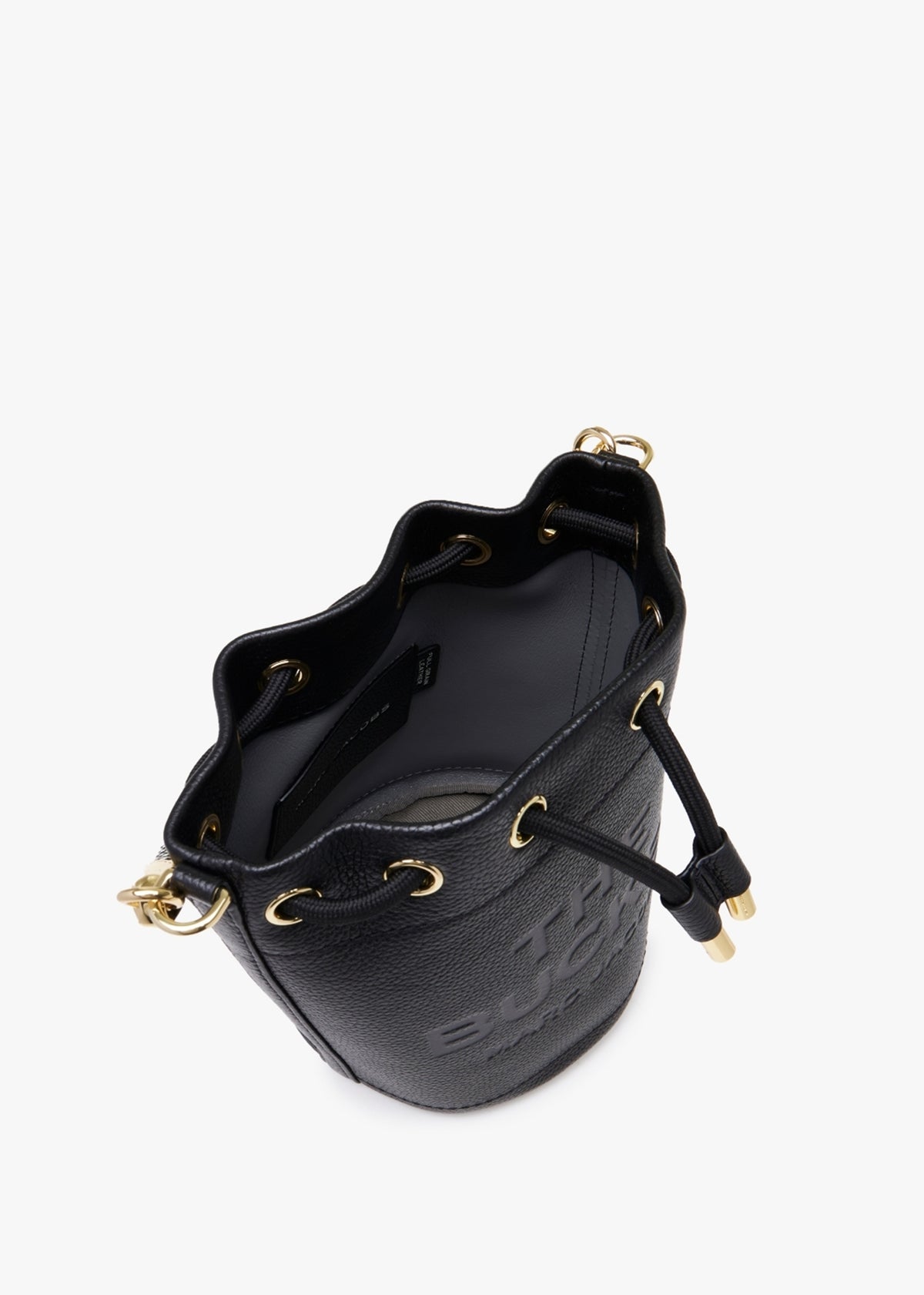 The Leather Black Bucket Bag