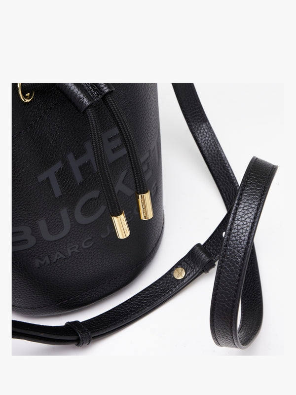The Leather Black Bucket Bag