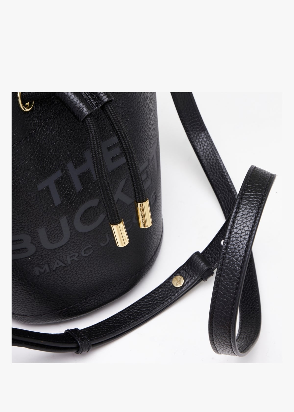 The Leather Black Bucket Bag