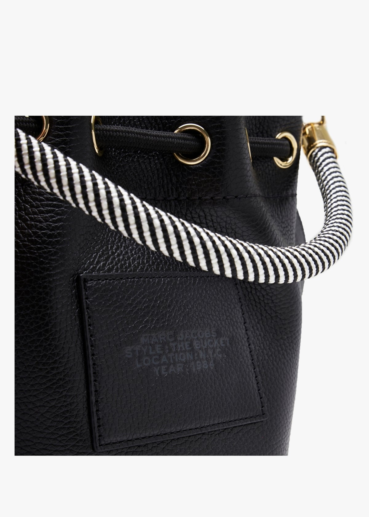 The Leather Black Bucket Bag