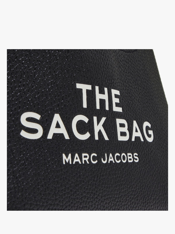 The Mini Black Leather Sack Bag