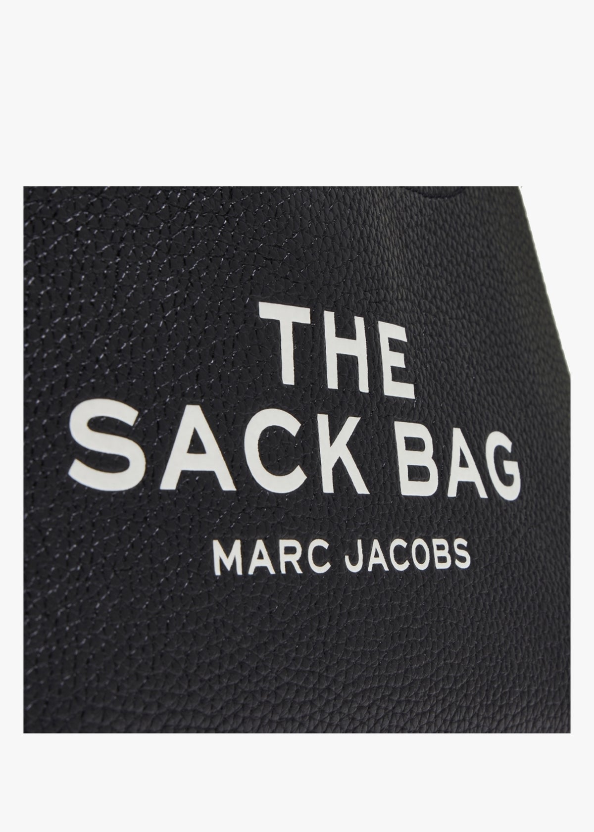 The Mini Black Leather Sack Bag