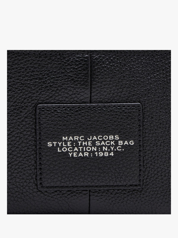 The Mini Black Leather Sack Bag