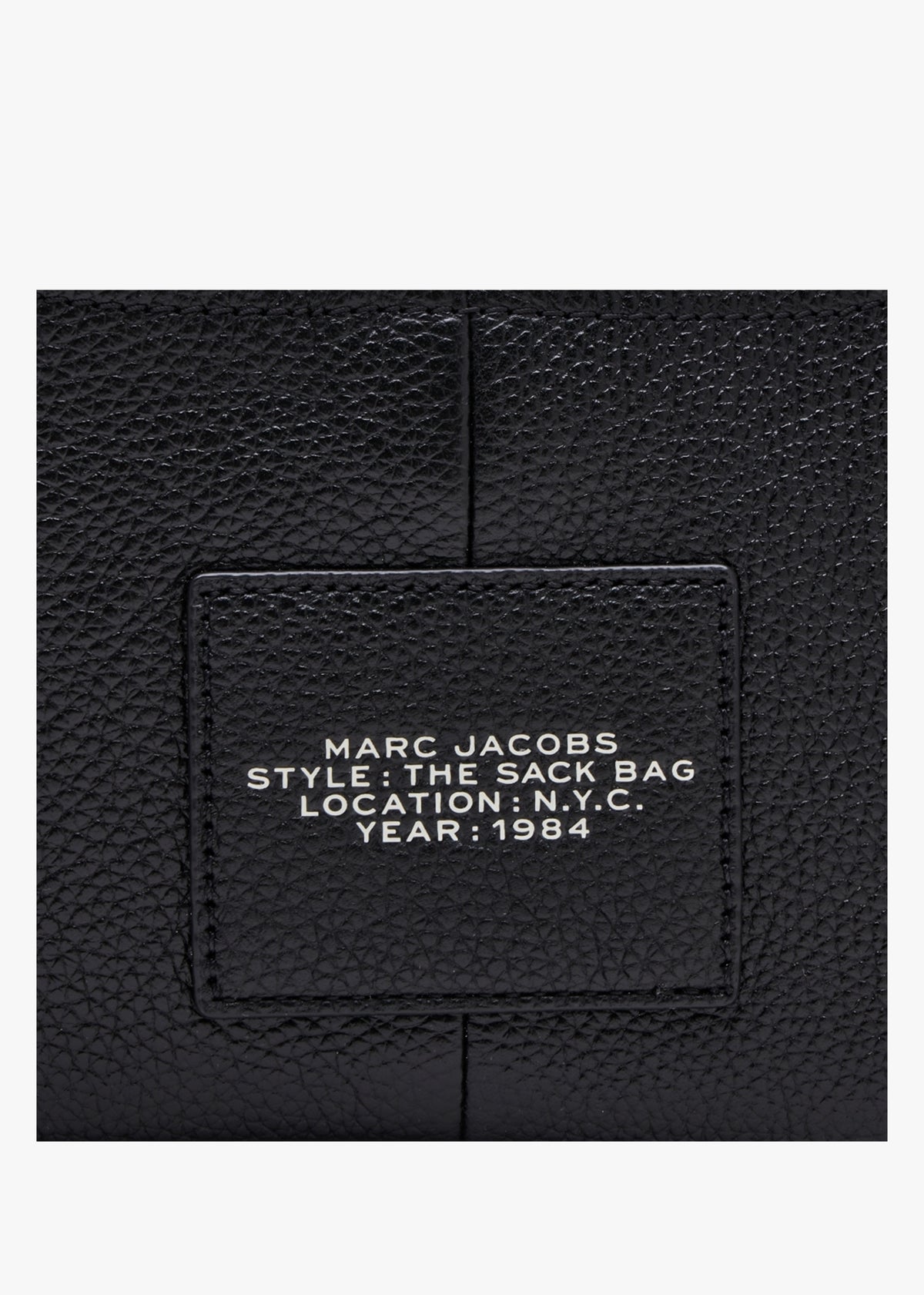 The Mini Black Leather Sack Bag