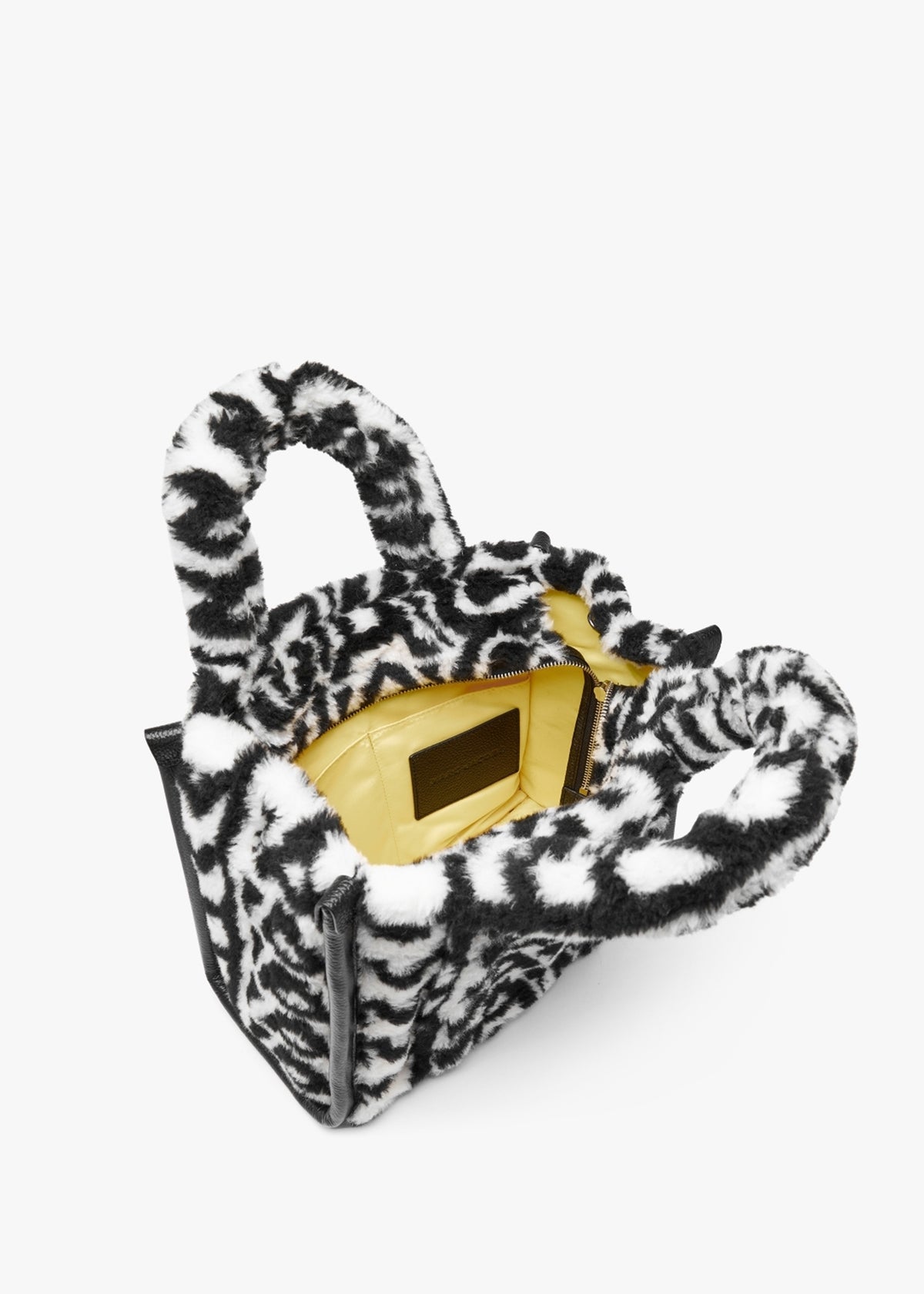 The Monogram Teddy Medium Black & Ivory Tote Bag