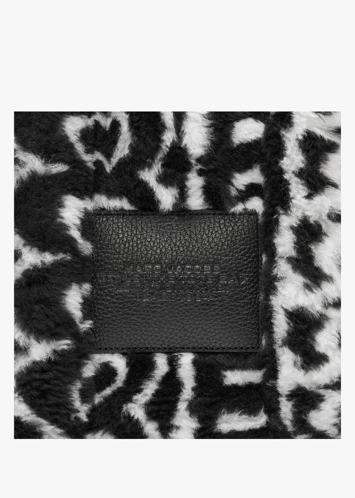 The Monogram Teddy Medium Black & Ivory Tote Bag