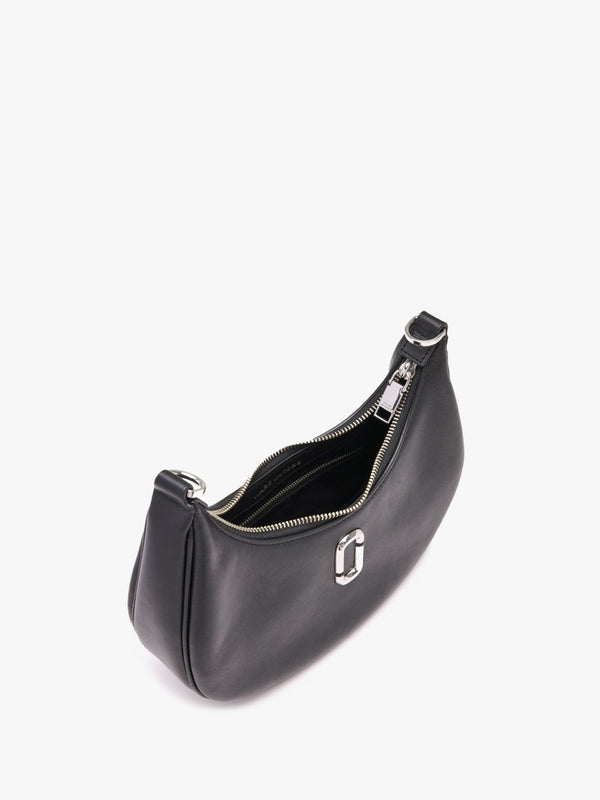 The Curve Black Leather Shoulder Bag