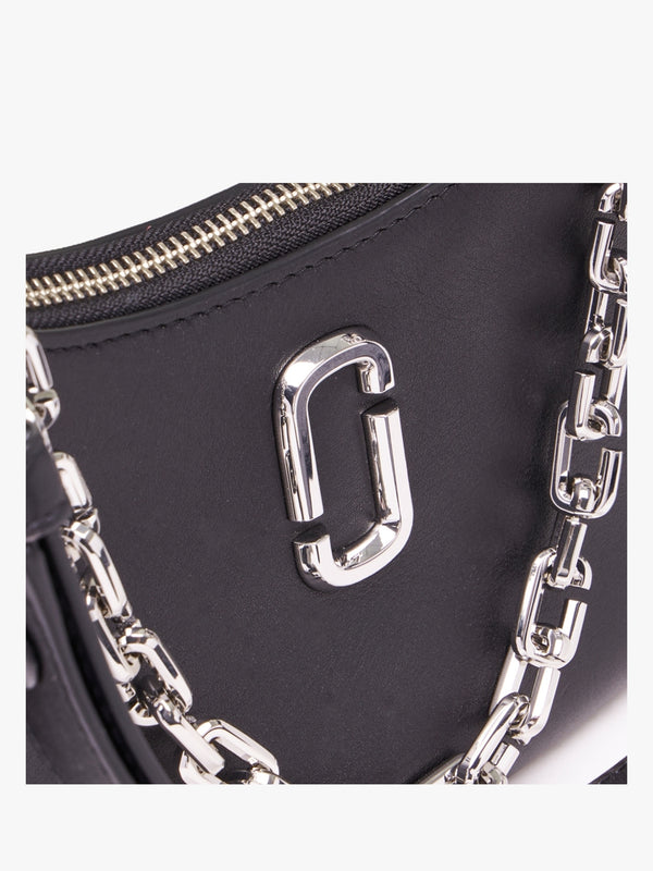 The Curve Black Leather Shoulder Bag