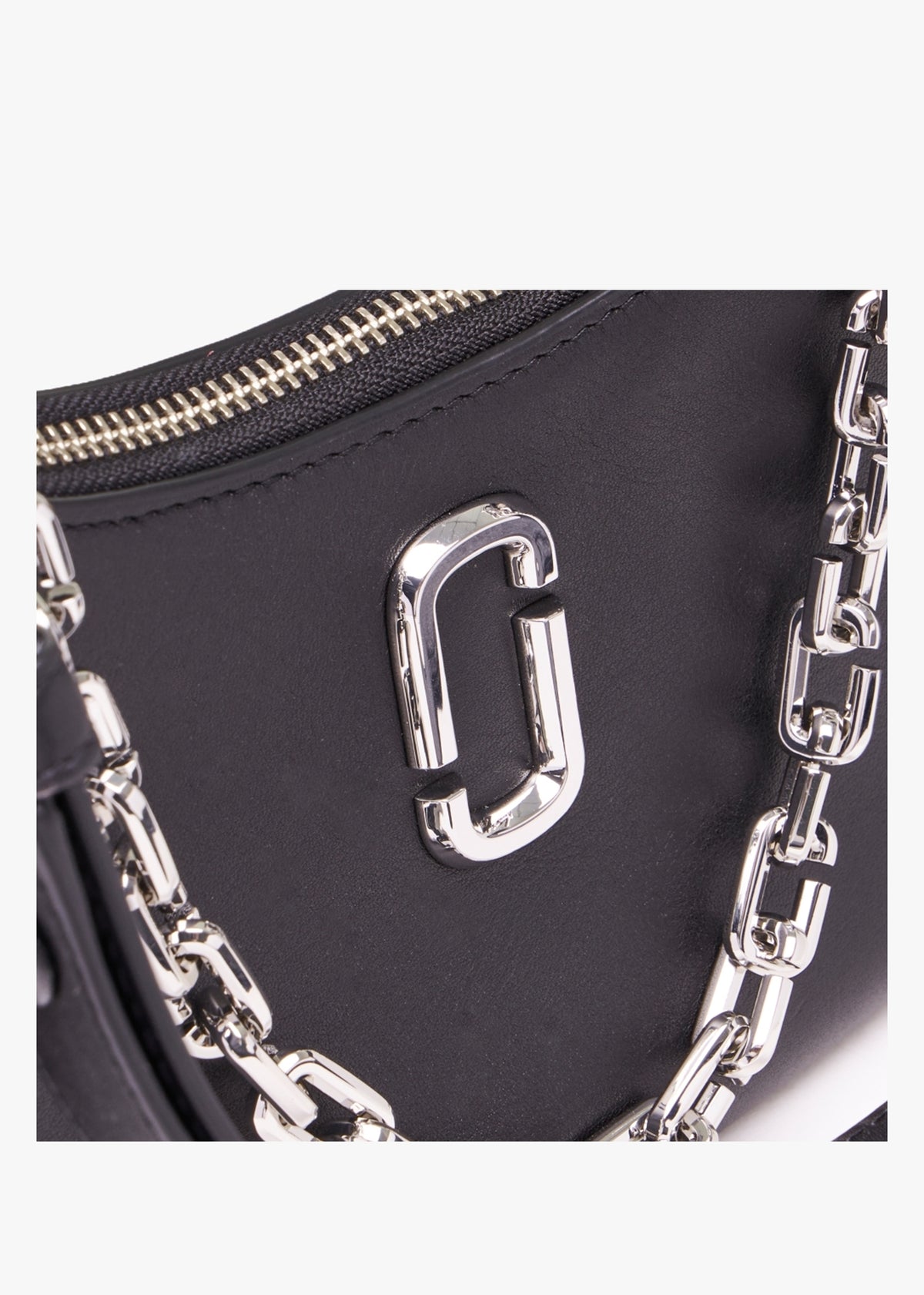 The Curve Black Leather Shoulder Bag