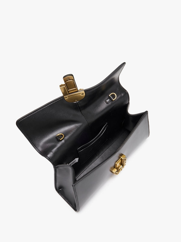 The ST. Marc Convertible Black Leather Clutch Bag
