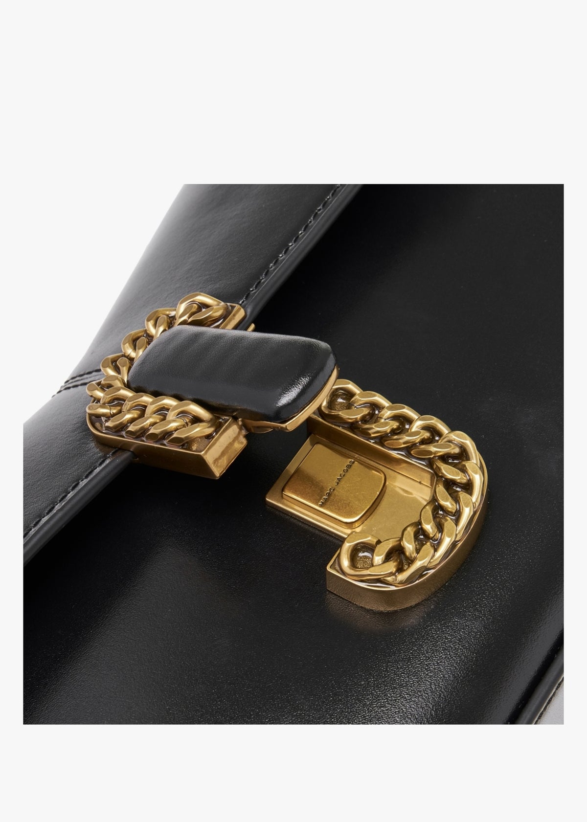 The ST. Marc Convertible Black Leather Clutch Bag